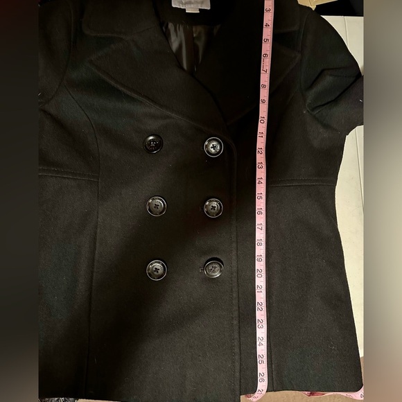 Michael Michael Kors black pea coat size large - Picture 9 of 13
